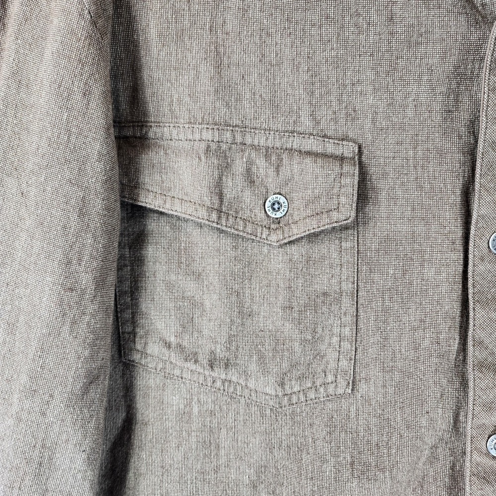 Kuhl 100% Cotton Shirt Mens XL Brown Button Up Long Sleeve Outdoors Hiking - Picture 3 of 13